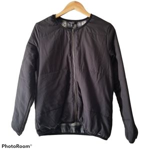 Obey Black Zip Up Lightweight Plaid Jacket